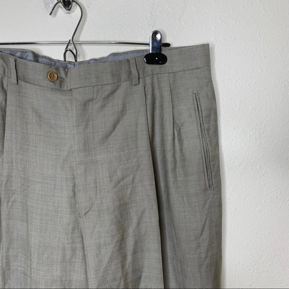 Chiavari Beige Wool Dress Trouser Pants